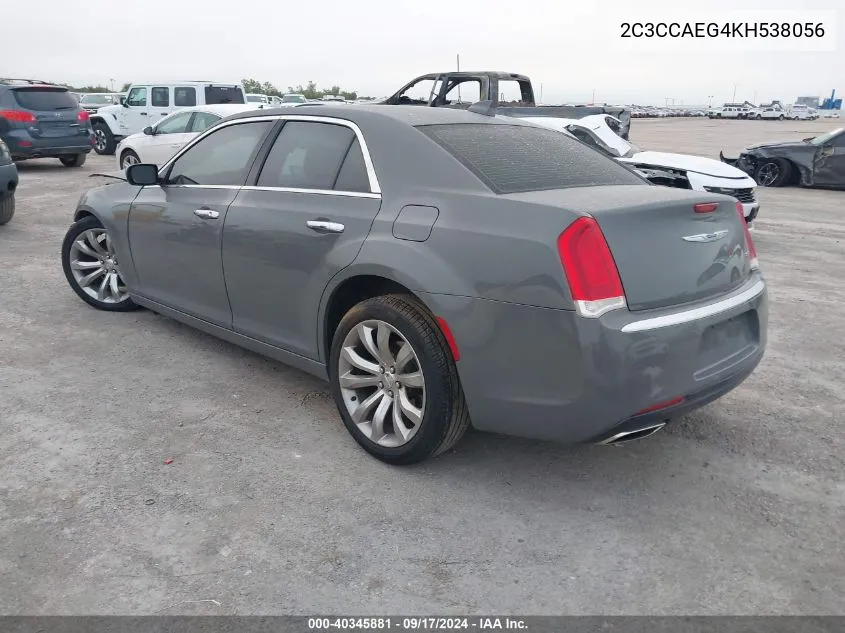 2C3CCAEG4KH538056 2019 Chrysler 300 Limited