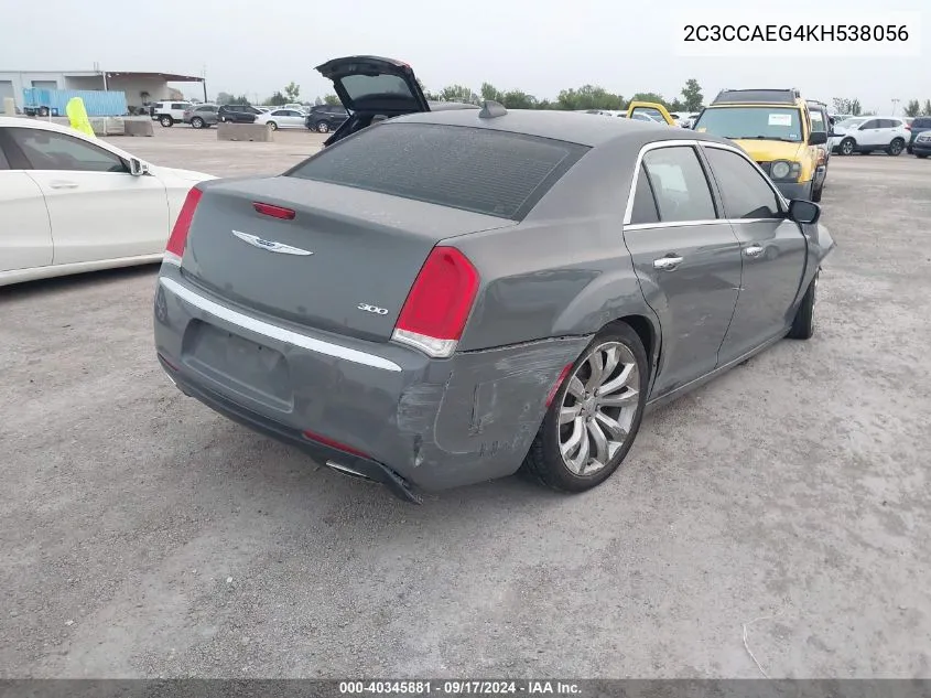 2C3CCAEG4KH538056 2019 Chrysler 300 Limited