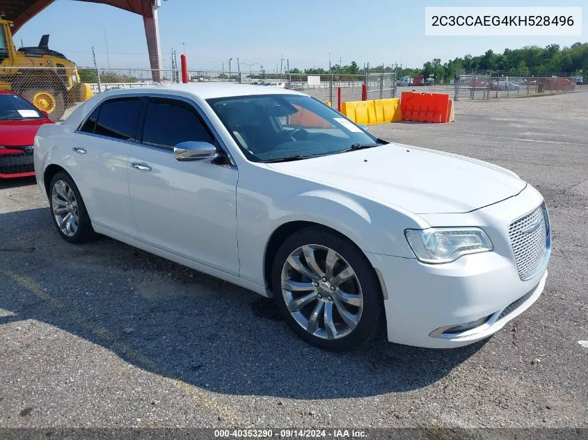 2019 Chrysler 300 Limited VIN: 2C3CCAEG4KH528496 Lot: 40353290