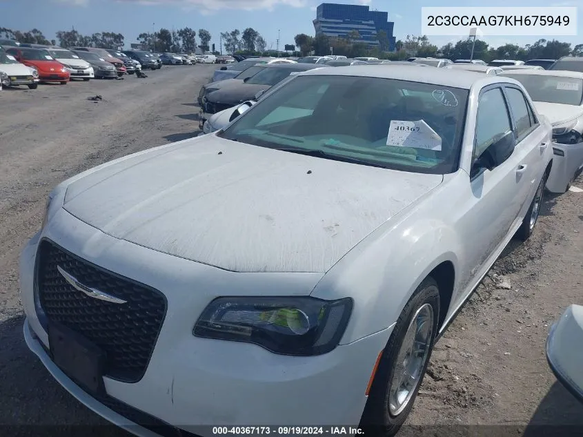 2019 Chrysler 300 Touring VIN: 2C3CCAAG7KH675949 Lot: 40367173