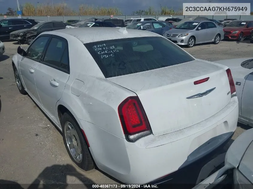 2C3CCAAG7KH675949 2019 Chrysler 300 Touring