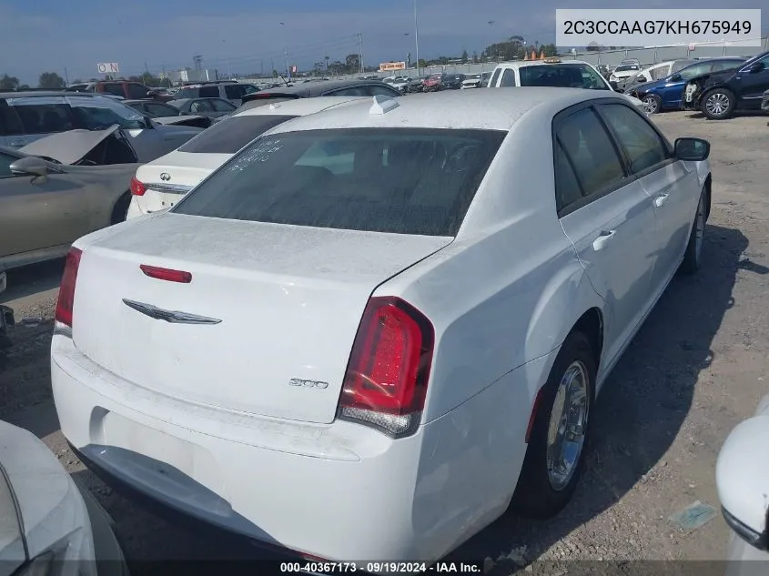 2C3CCAAG7KH675949 2019 Chrysler 300 Touring