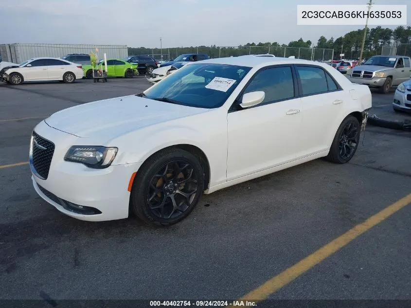 2019 Chrysler 300 S VIN: 2C3CCABG6KH635053 Lot: 40402754