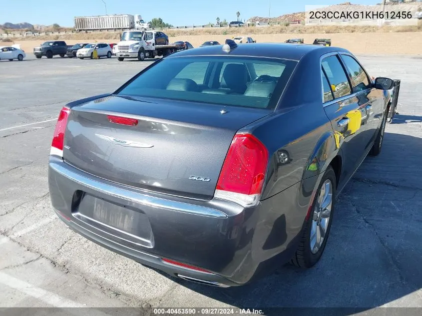 2019 Chrysler 300 Limited Awd VIN: 2C3CCAKG1KH612456 Lot: 40453590