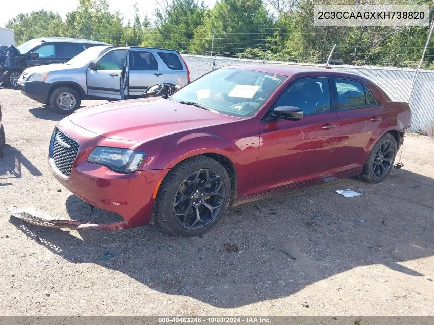 2C3CCAAGXKH738820 2019 Chrysler 300 Touring