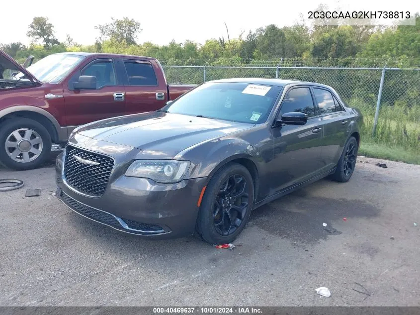 2019 Chrysler 300 Touring VIN: 2C3CCAAG2KH738813 Lot: 40469637