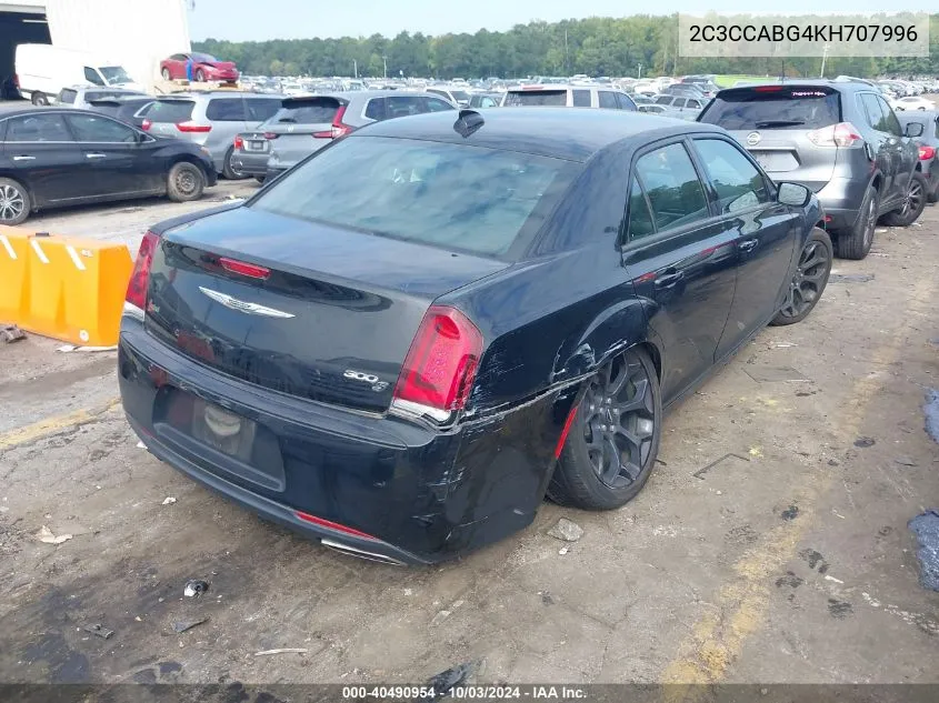 2019 Chrysler 300 300S VIN: 2C3CCABG4KH707996 Lot: 40490954