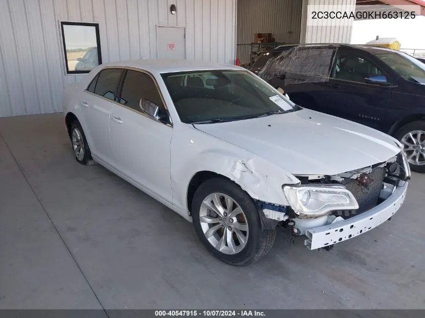 2019 Chrysler 300 Touring VIN: 2C3CCAAG0KH663125 Lot: 40547915