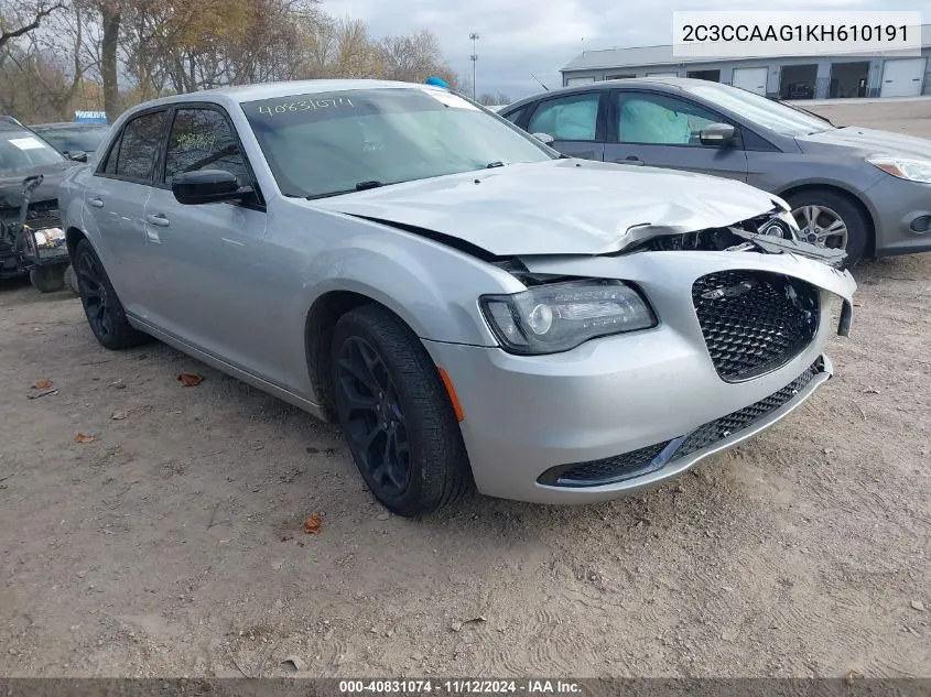 2019 Chrysler 300 Touring VIN: 2C3CCAAG1KH610191 Lot: 40831074