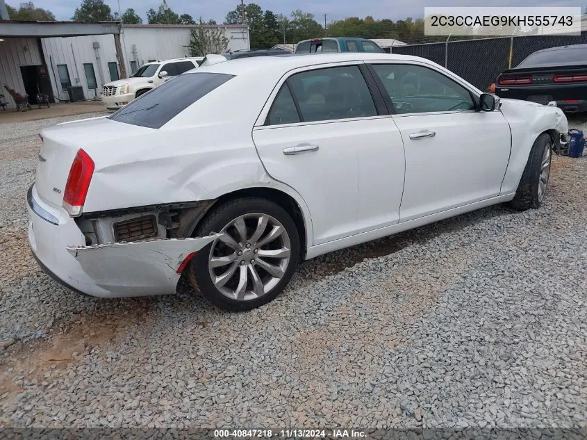 2019 Chrysler 300 Limited VIN: 2C3CCAEG9KH555743 Lot: 40847218