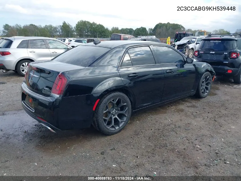 2019 Chrysler 300 300S VIN: 2C3CCABG9KH539448 Lot: 40889783