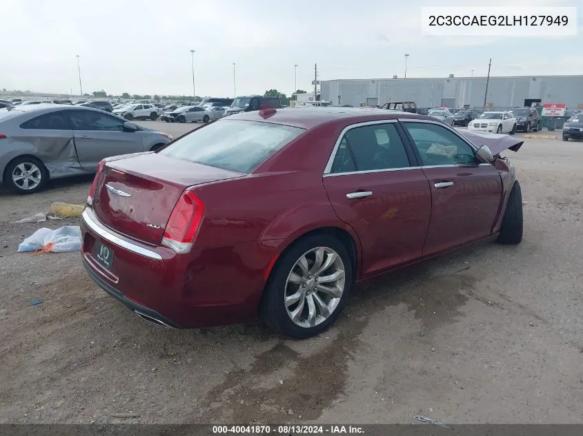 2020 Chrysler 300 Limited VIN: 2C3CCAEG2LH127949 Lot: 40041870