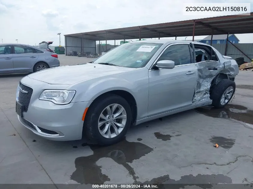 2C3CCAAG2LH150816 2020 Chrysler 300 Touring