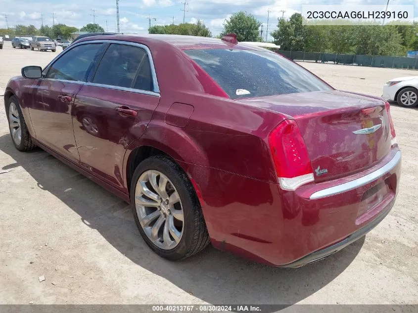 2020 Chrysler 300 Touring VIN: 2C3CCAAG6LH239160 Lot: 40213767