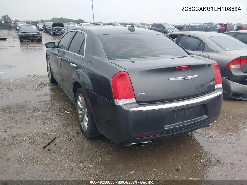 2020 Chrysler 300 Limited VIN: 2C3CCAKG1LH108894 Lot: 40250658