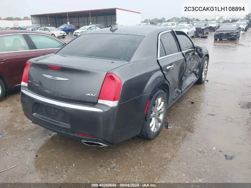 2020 Chrysler 300 Limited VIN: 2C3CCAKG1LH108894 Lot: 40250658