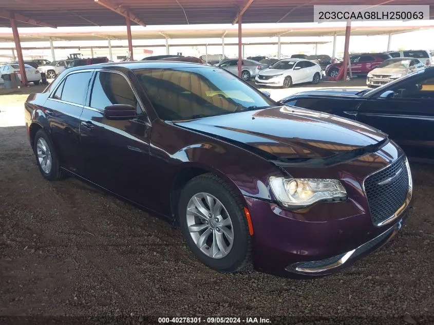 2020 Chrysler 300 Touring VIN: 2C3CCAAG8LH250063 Lot: 40278301