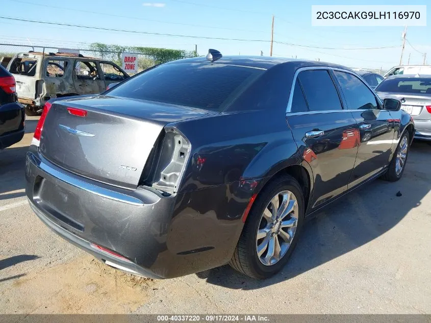 2020 Chrysler 300 Limited Awd VIN: 2C3CCAKG9LH116970 Lot: 40337220