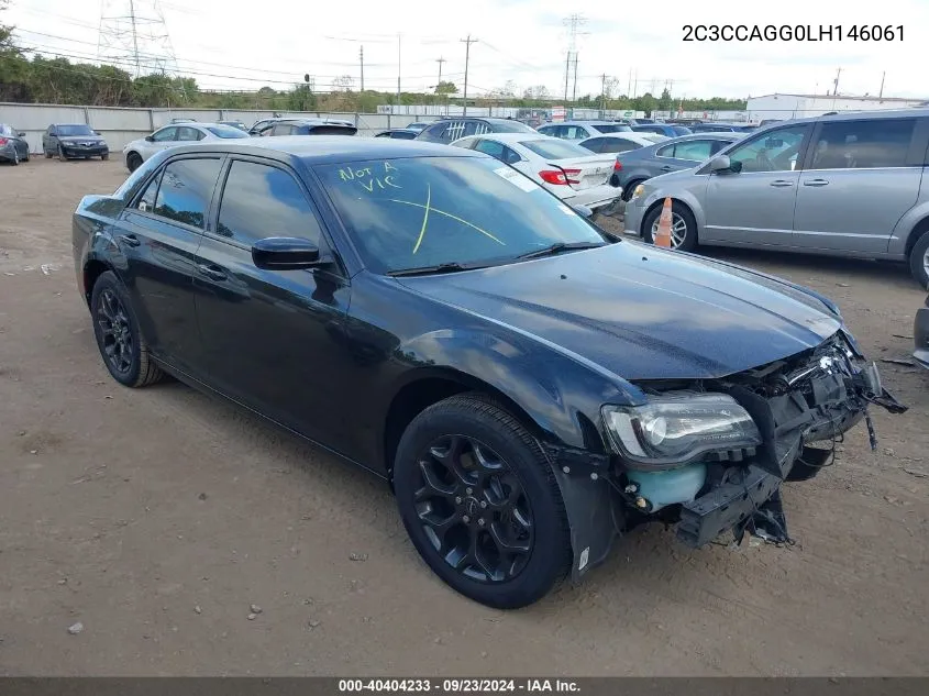 2020 Chrysler 300 S VIN: 2C3CCAGG0LH146061 Lot: 40404233