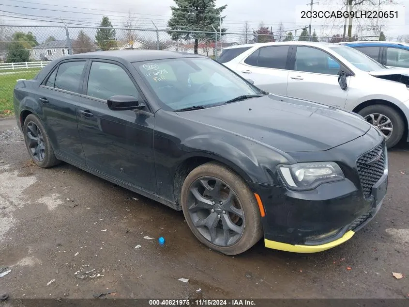 2020 Chrysler 300 300S VIN: 2C3CCABG9LH220651 Lot: 40821975