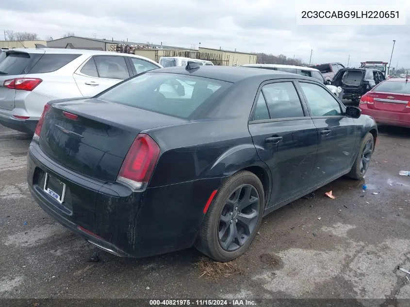 2020 Chrysler 300 300S VIN: 2C3CCABG9LH220651 Lot: 40821975