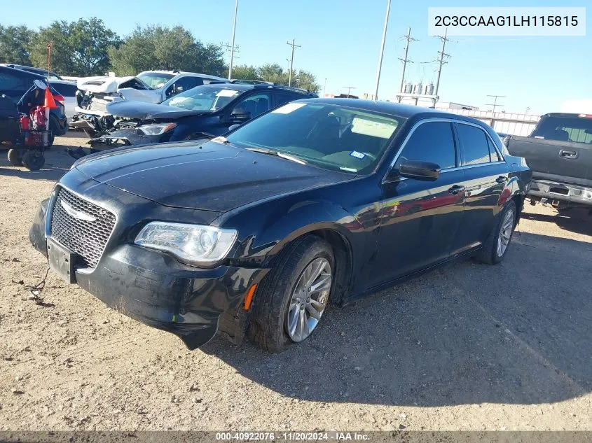 2020 Chrysler 300 Touring VIN: 2C3CCAAG1LH115815 Lot: 40922076