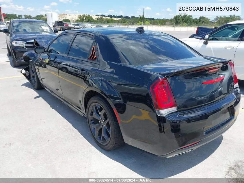 2021 Chrysler 300 300S VIN: 2C3CCABT5MH570843 Lot: 39824514