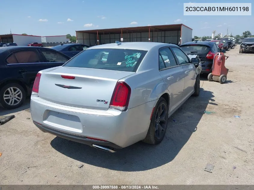 2021 Chrysler 300 S VIN: 2C3CCABG1MH601198 Lot: 39997588