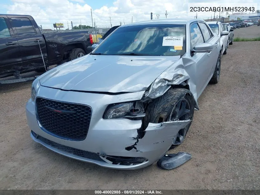 2021 Chrysler 300 300S VIN: 2C3CCABG1MH523943 Lot: 40002985