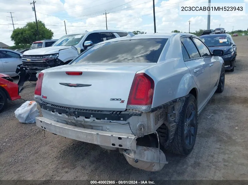 2C3CCABG1MH523943 2021 Chrysler 300 300S