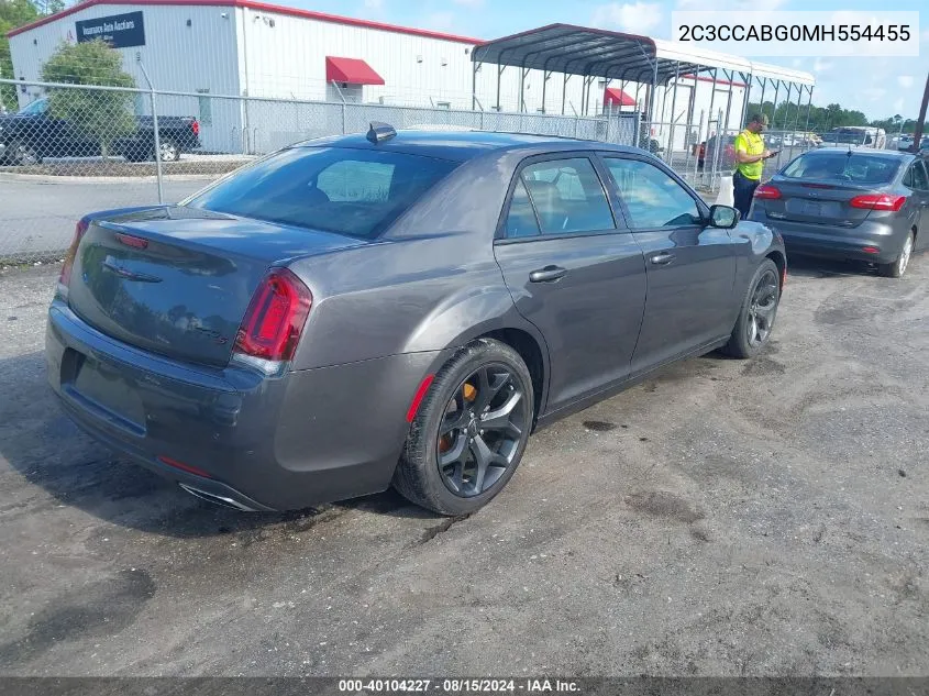 2021 Chrysler 300 300S VIN: 2C3CCABG0MH554455 Lot: 40104227