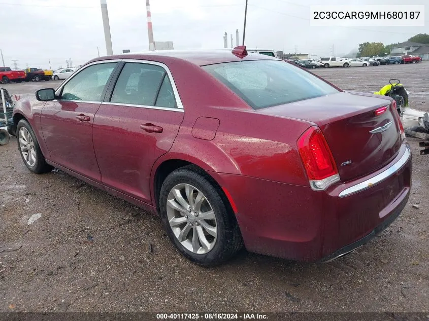 2021 Chrysler 300 Touring L Awd VIN: 2C3CCARG9MH680187 Lot: 40117425