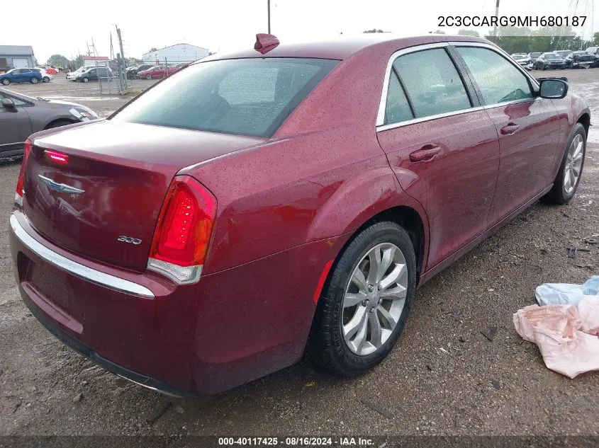 2021 Chrysler 300 Touring L Awd VIN: 2C3CCARG9MH680187 Lot: 40117425