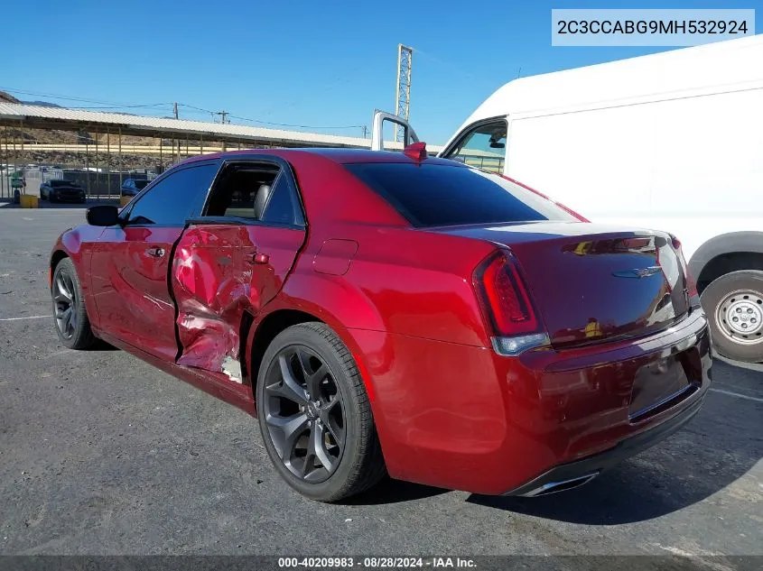 2021 Chrysler 300 300S VIN: 2C3CCABG9MH532924 Lot: 40209983