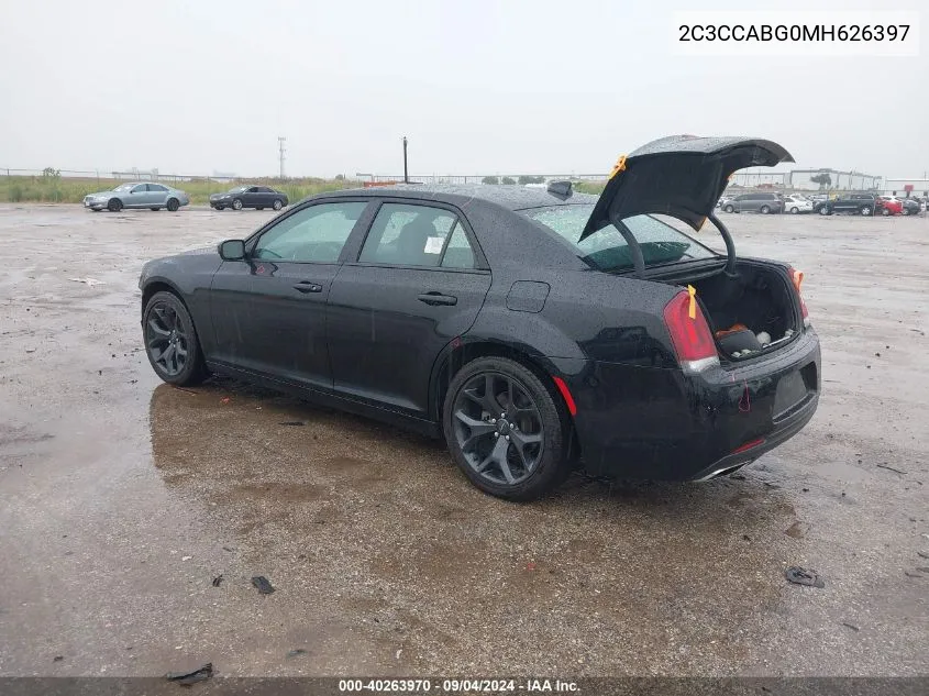 2021 Chrysler 300 300S VIN: 2C3CCABG0MH626397 Lot: 40263970