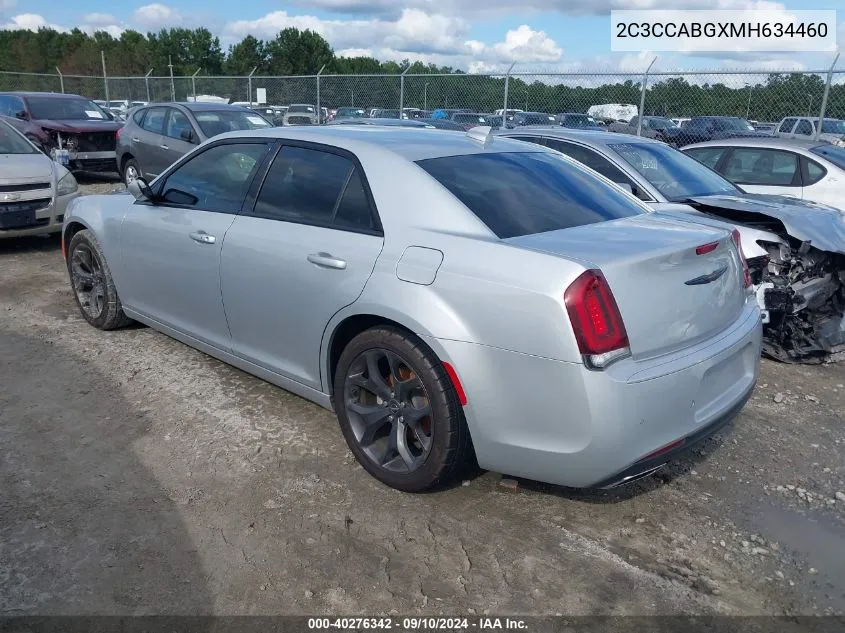 2021 Chrysler 300 S VIN: 2C3CCABGXMH634460 Lot: 40276342