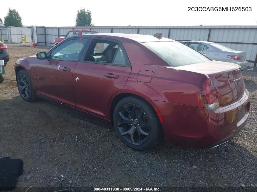 2021 Chrysler 300 300S VIN: 2C3CCABG6MH626503 Lot: 40311930