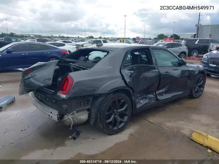 2021 Chrysler 300 300S VIN: 2C3CCABG4MH549971 Lot: 40314710