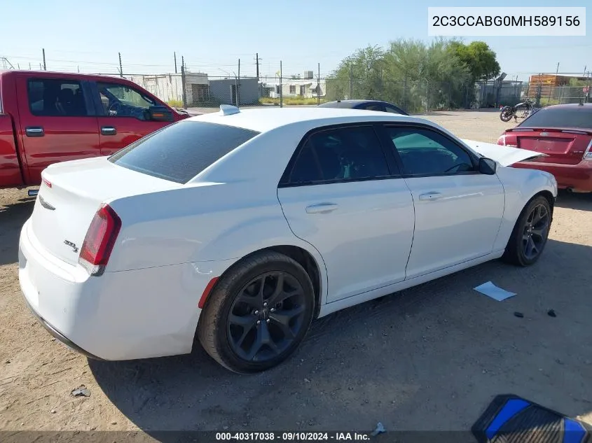 2C3CCABG0MH589156 2021 Chrysler 300 300S