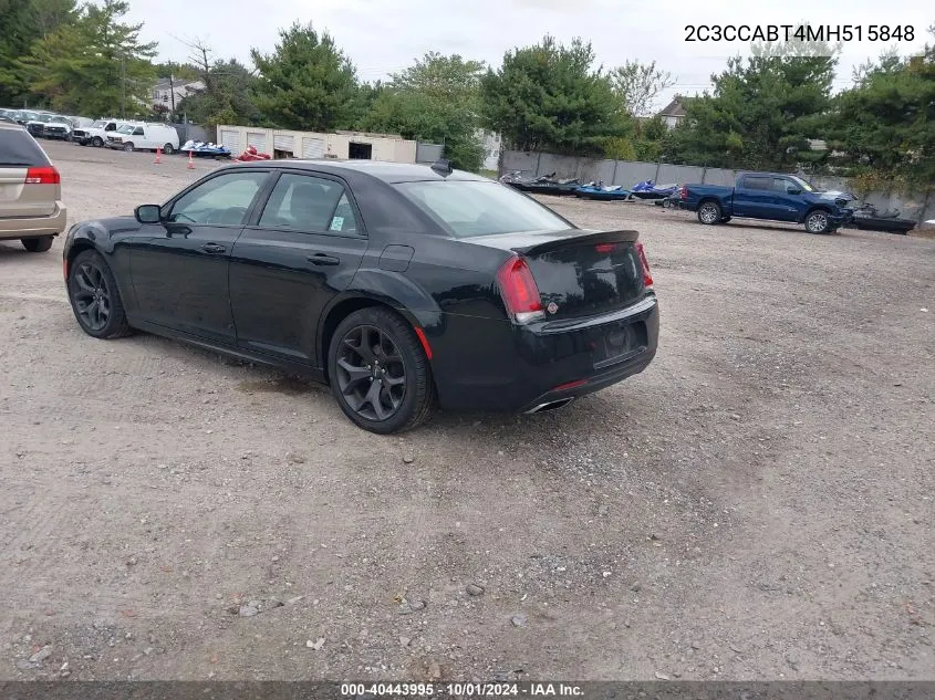 2C3CCABT4MH515848 2021 Chrysler 300 S