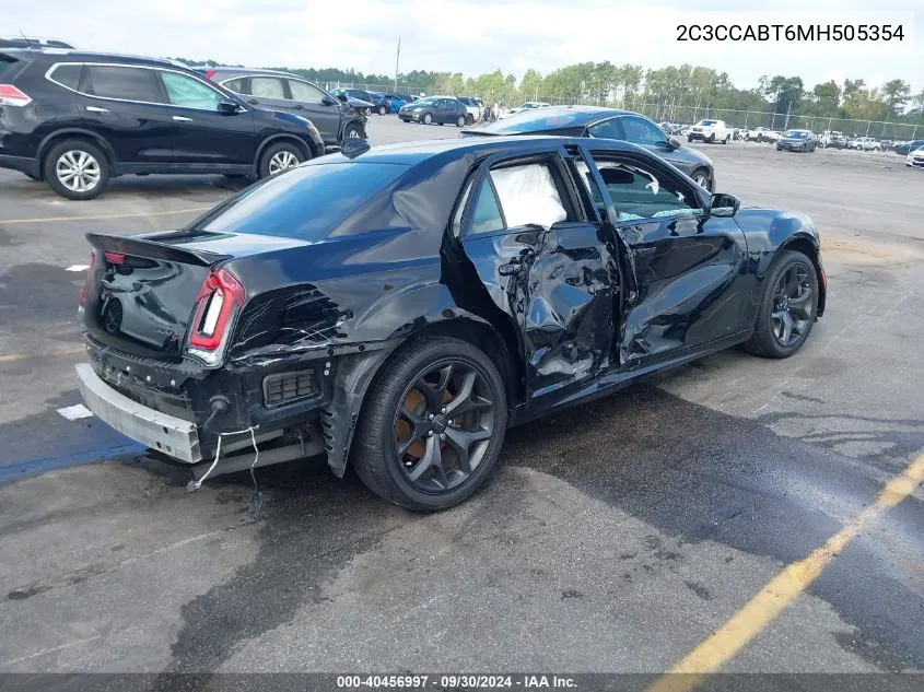 2021 Chrysler 300 S VIN: 2C3CCABT6MH505354 Lot: 40456997