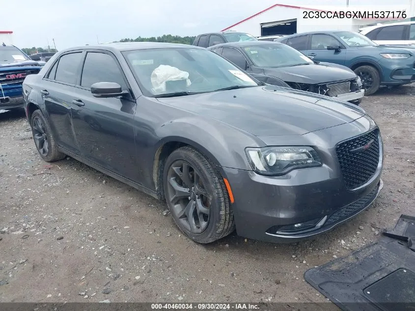 2021 Chrysler 300 S VIN: 2C3CCABGXMH537176 Lot: 40460034