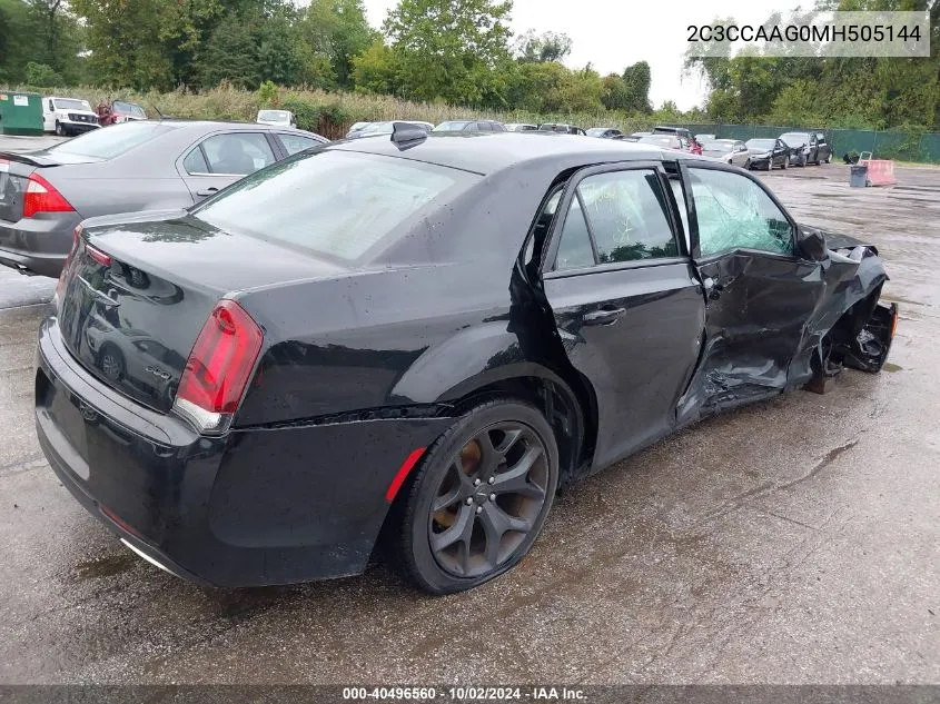 2021 Chrysler 300 Touring VIN: 2C3CCAAG0MH505144 Lot: 40496560