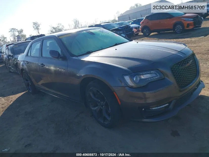 2021 Chrysler 300 S VIN: 2C3CCABT3MH585700 Lot: 40608873