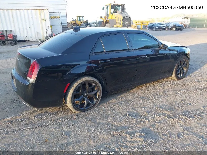 2021 Chrysler 300 300S VIN: 2C3CCABG7MH505060 Lot: 40812850