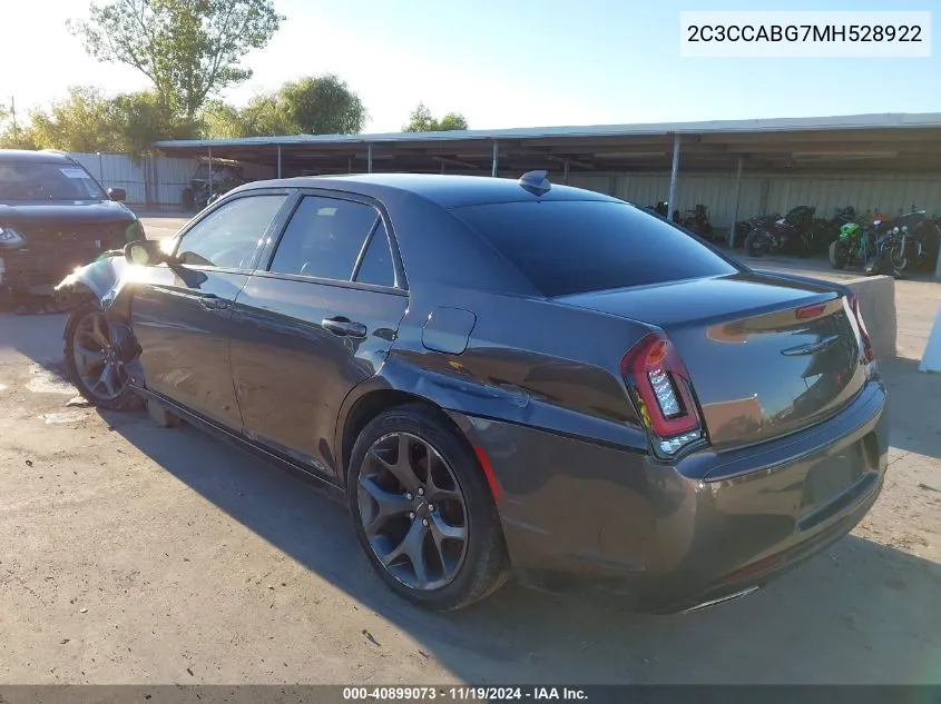 2021 Chrysler 300 300S VIN: 2C3CCABG7MH528922 Lot: 40899073