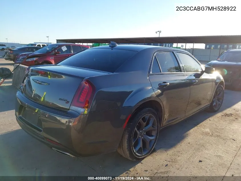 2021 Chrysler 300 300S VIN: 2C3CCABG7MH528922 Lot: 40899073