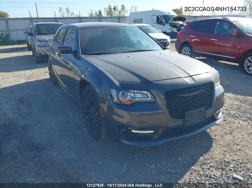 2022 Chrysler 300 S Awd VIN: 2C3CCAGG4NH154733 Lot: 12127925