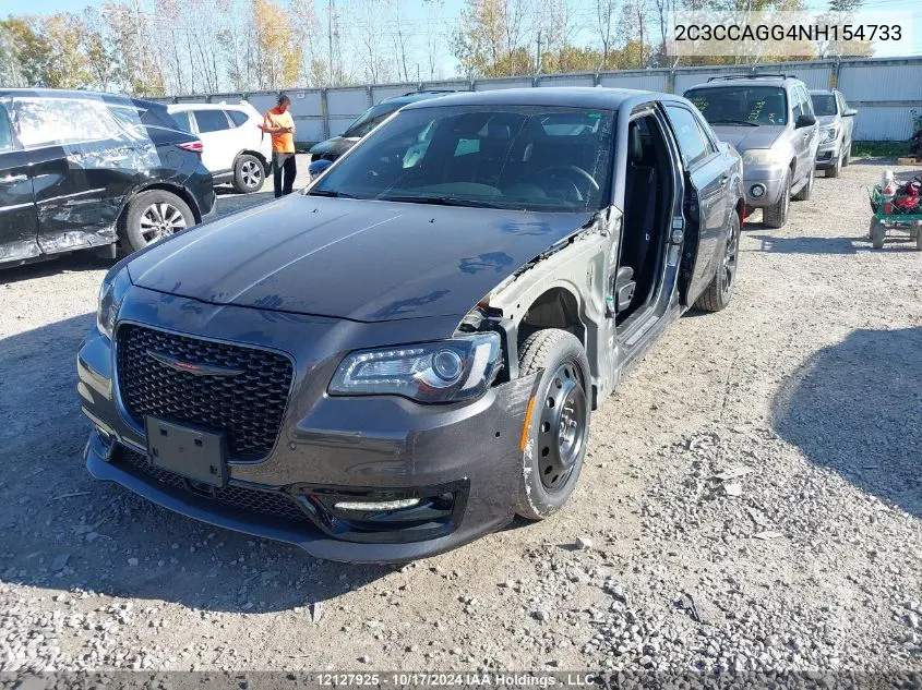 2022 Chrysler 300 S Awd VIN: 2C3CCAGG4NH154733 Lot: 12127925