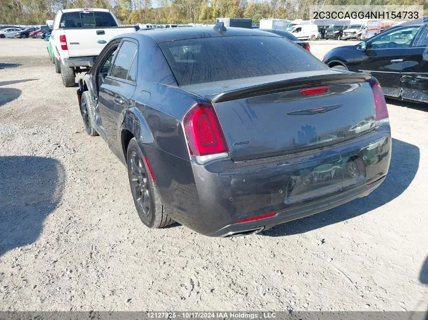 2022 Chrysler 300 S Awd VIN: 2C3CCAGG4NH154733 Lot: 12127925